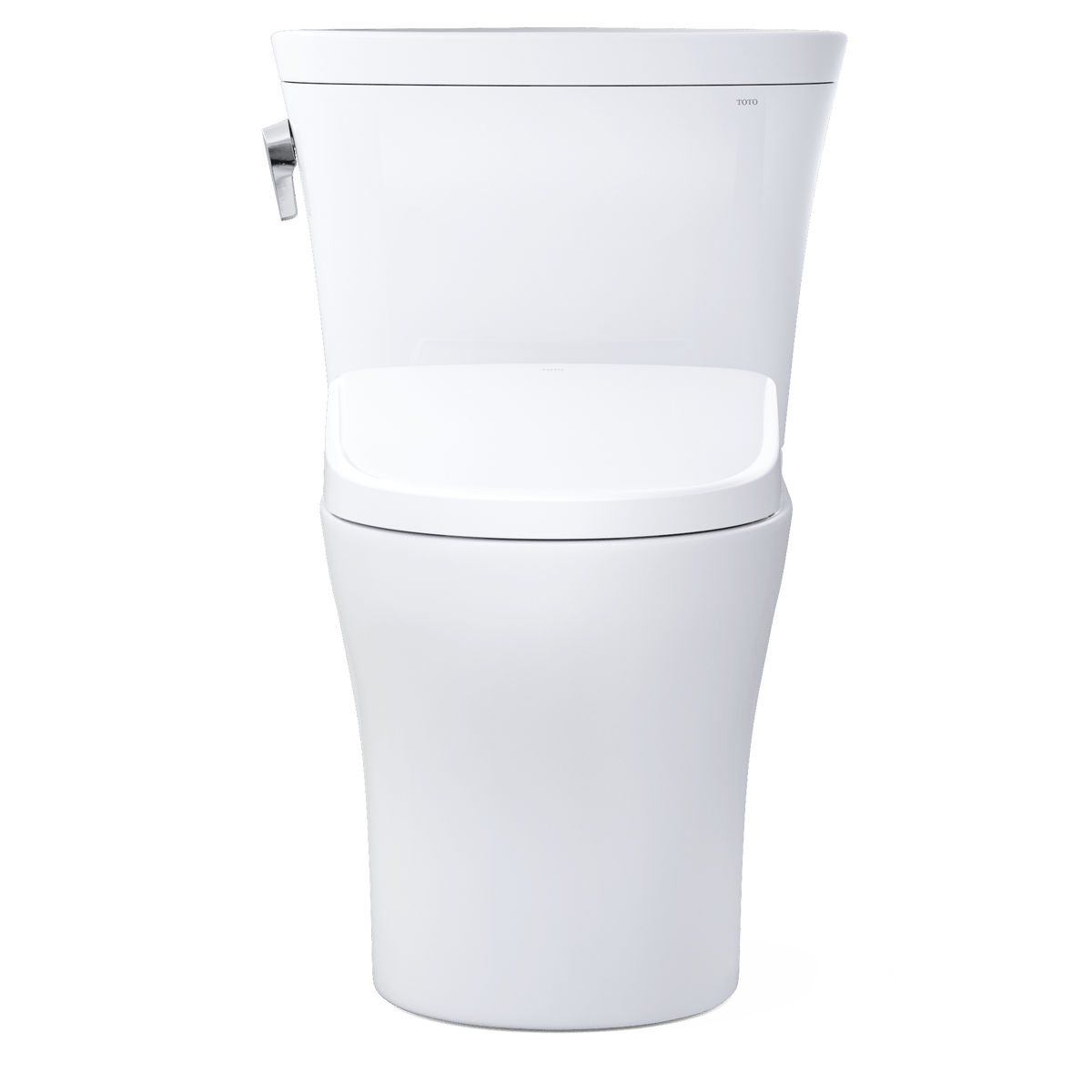 TOTO® Washlet®+ Aquia IV® Arc Two-Piece Elongated Dual Flush 1.28 and 0.9 gpf Toilet with S7 Contemporary Bidet Seat – Elongated – Cotton White –