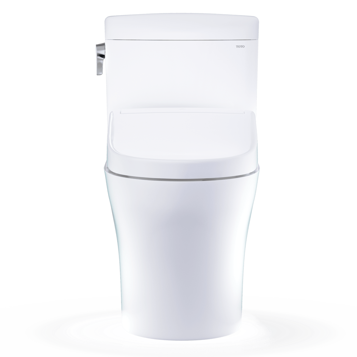 TOTO® Washlet®+ Aquia IV® Cube Two-Piece Elongated Dual Flush 1.28 and 0.9 gpf Toilet with S5 Bidet Seat – Elongated – Cotton White –