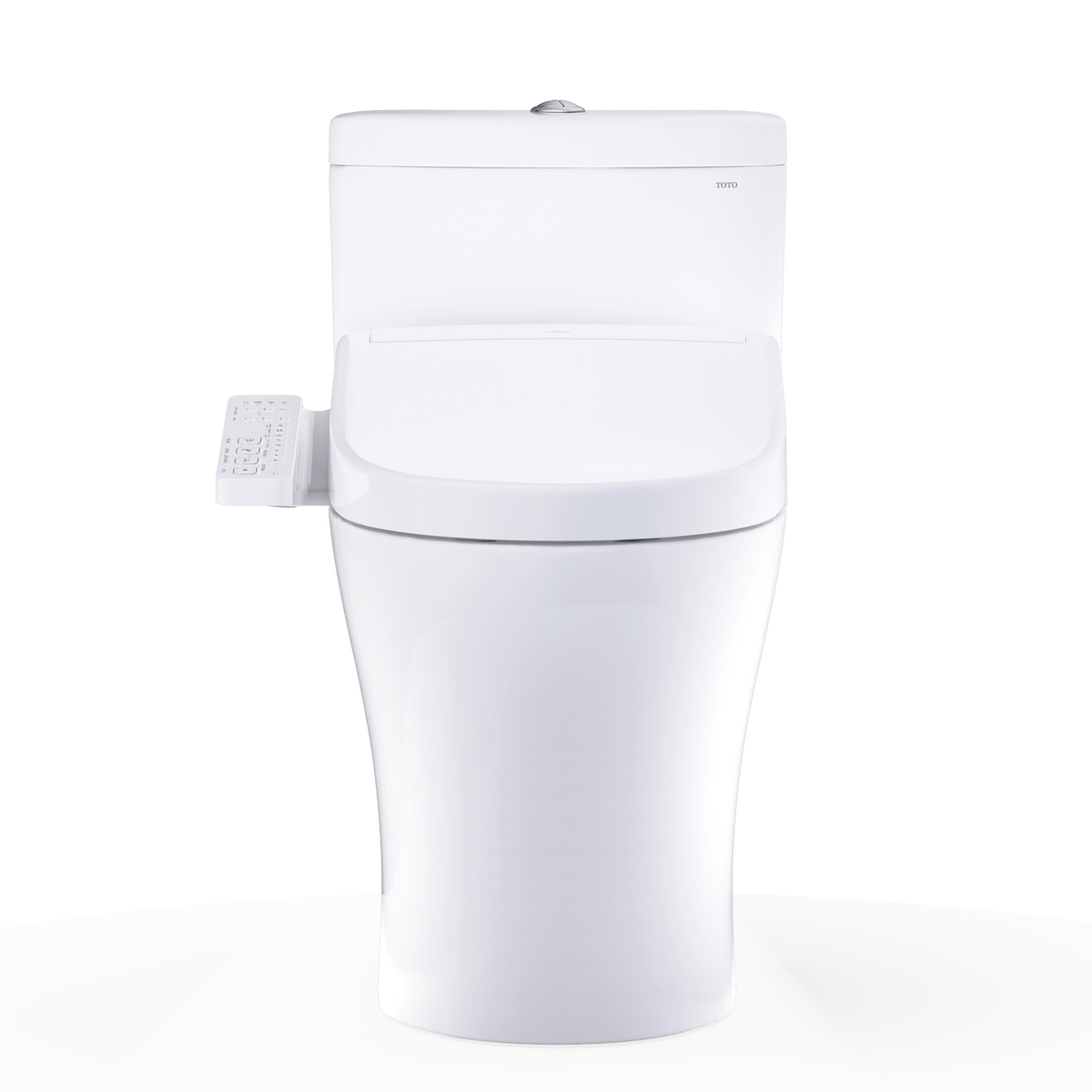 TOTO® Washlet®+ Aquia® IV One-Piece Elongated Dual Flush 1.28 and 0.9 gpf Toilet and Washlet S2 Bidet Seat – Elongated – Cotton White –