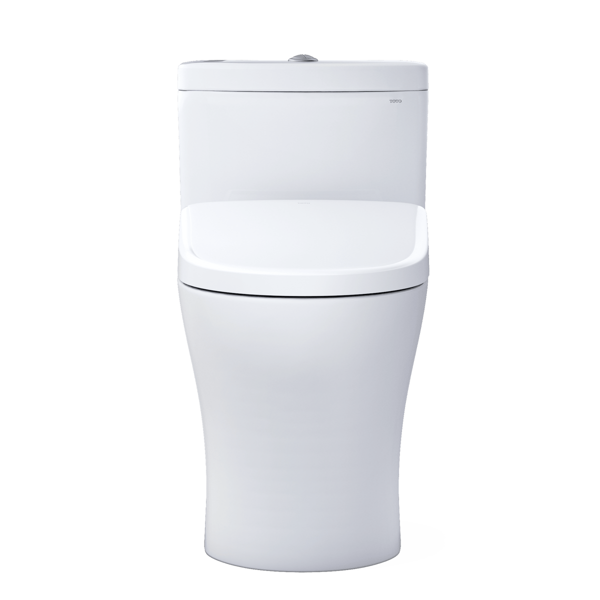 TOTO® Washlet®+ Aquia® IV One-Piece Elongated Dual Flush 1.28 and 0.9 gpf Toilet with S7A Contemporary Electric Bidet Seat – Elongated – Cotton White –