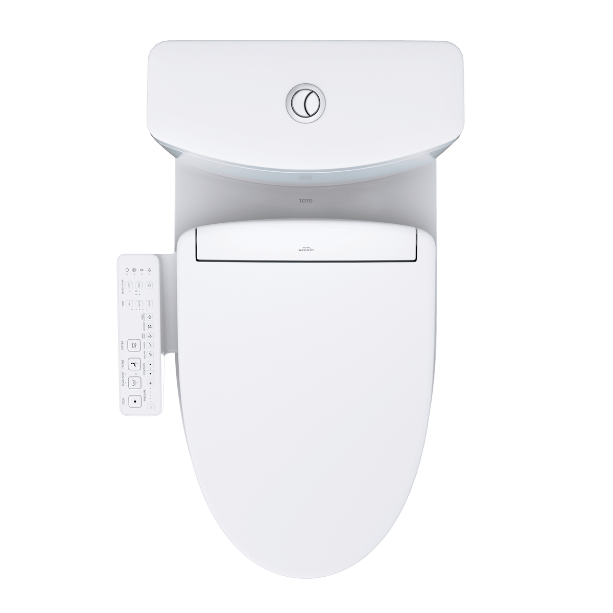 TOTO® Washlet+® Aquia IV Two-Piece Elongated Dual Flush 1.28 and 0.9 gpf Toilet and Washlet S2 Bidet Seat – Elongated – Cotton White –