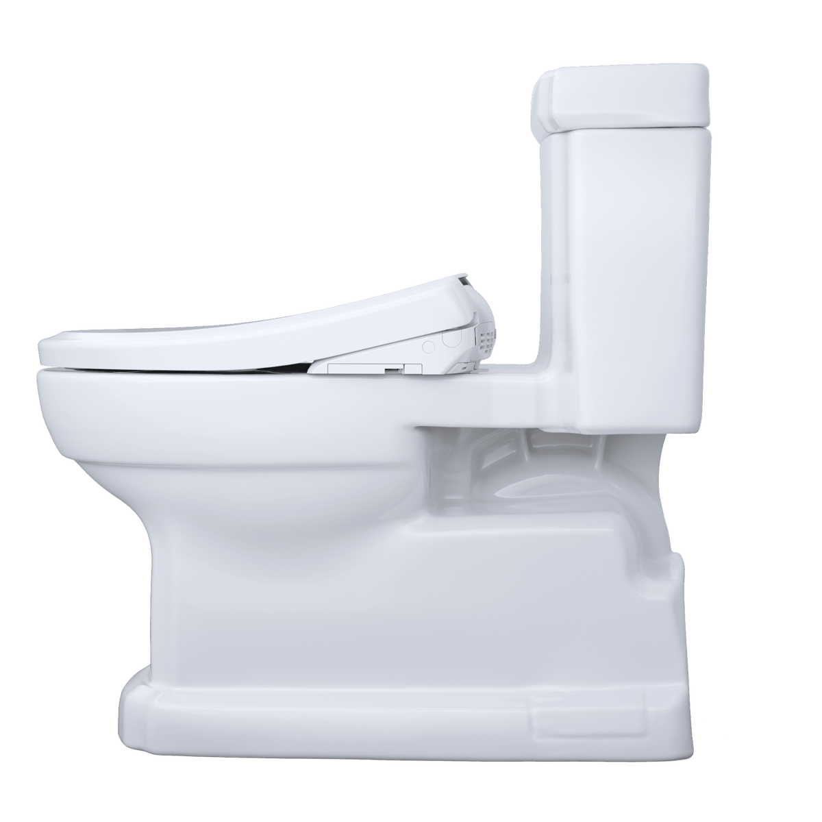 TOTO® Washlet®+ Eco Guinevere® Elongated 1.28 gpf Universal Height Toilet – Elongated – Cotton White –