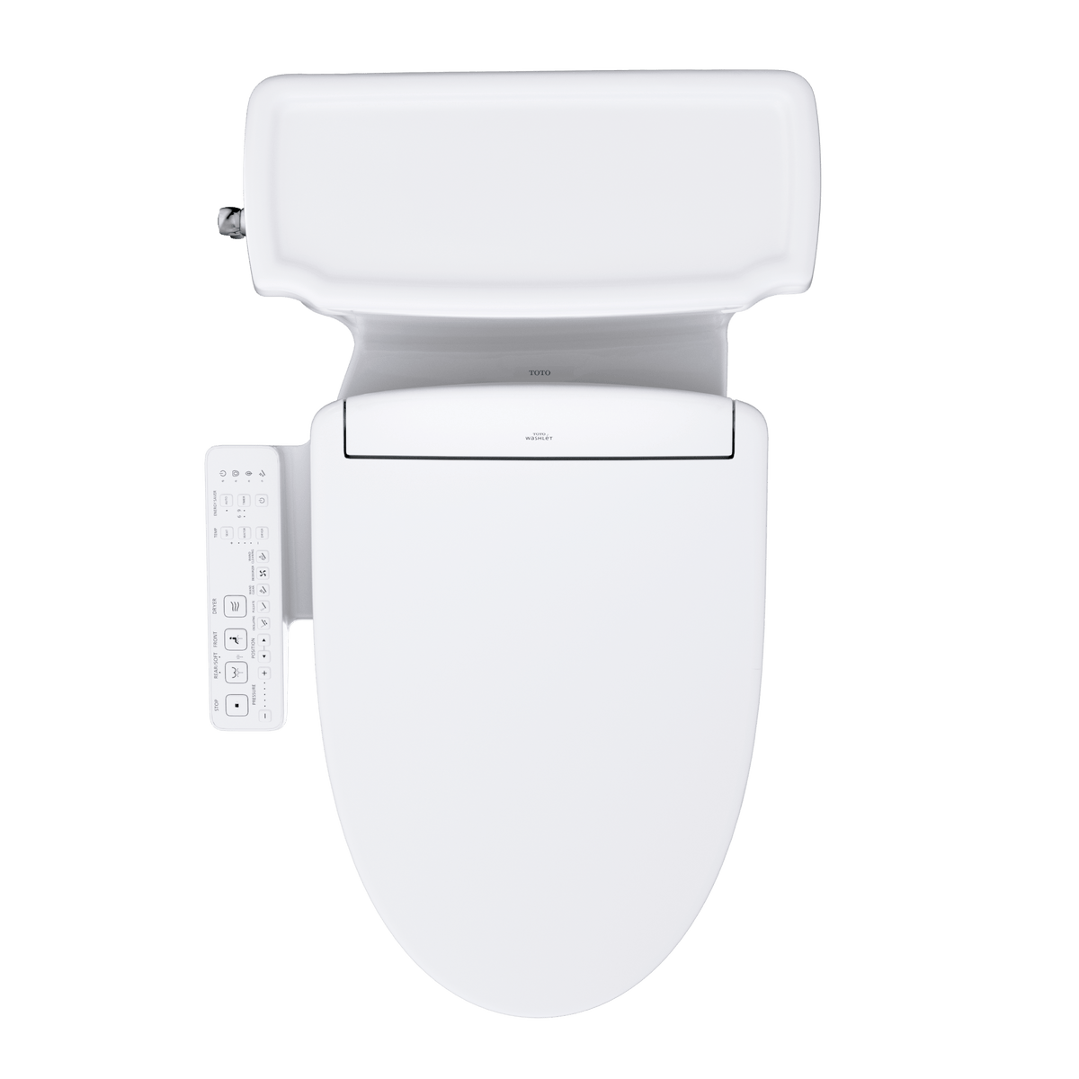 TOTO® Washlet®+ Eco Guinevere® Elongated 1.28 gpf Universal Height Toilet with S2 Bidet Seat – Elongated – Cotton White –