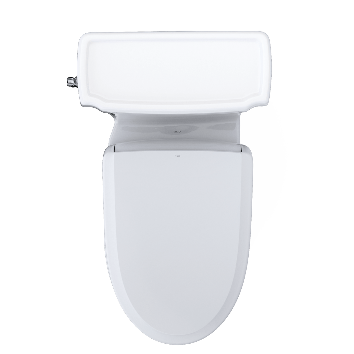 TOTO® Washlet®+ Eco Guinevere® Elongated 1.28 gpf Universal Height Toilet with S7 Classic Bidet Seat – Elongated – Cotton White –