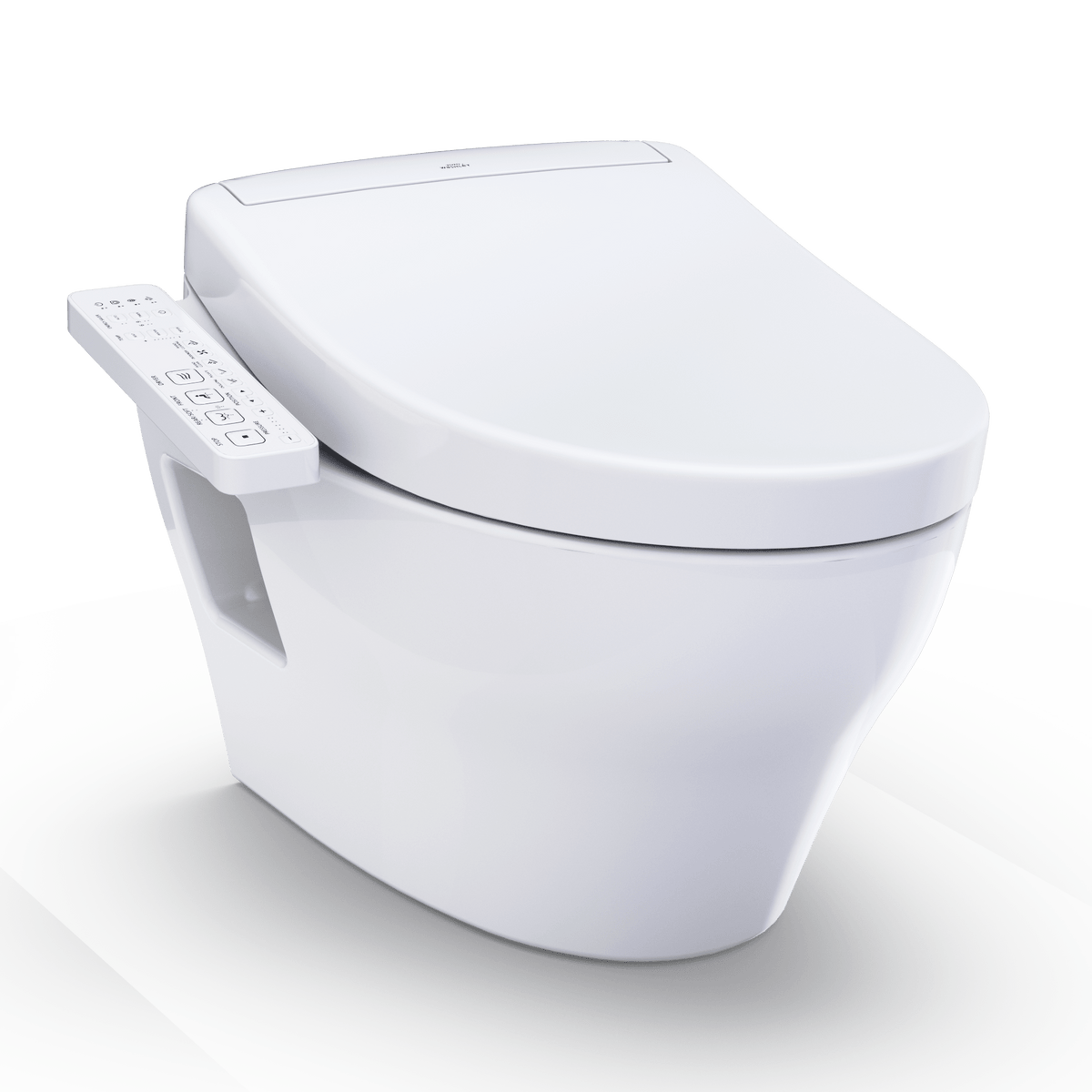 TOTO® Washlet®+ EP Wall-Hung Elongated Toilet and Washlet S2 Bidet Seat and Duofit® In-Wall 0.9 and 1.28 gpf Dual-Flush Tank System – Elongated – Matte Silver –