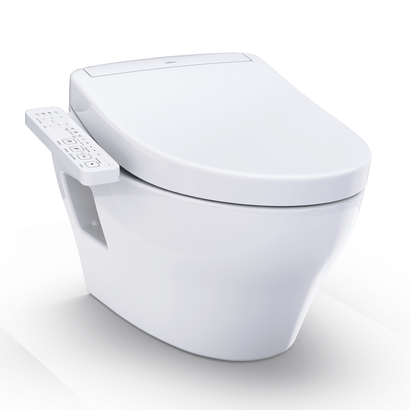 TOTO® Washlet®+ EP Wall-Hung Elongated Toilet and Washlet S2 Bidet Seat and Duofit® In-Wall 0.9 and 1.28 gpf Dual-Flush Tank System – Elongated – Matte Silver –