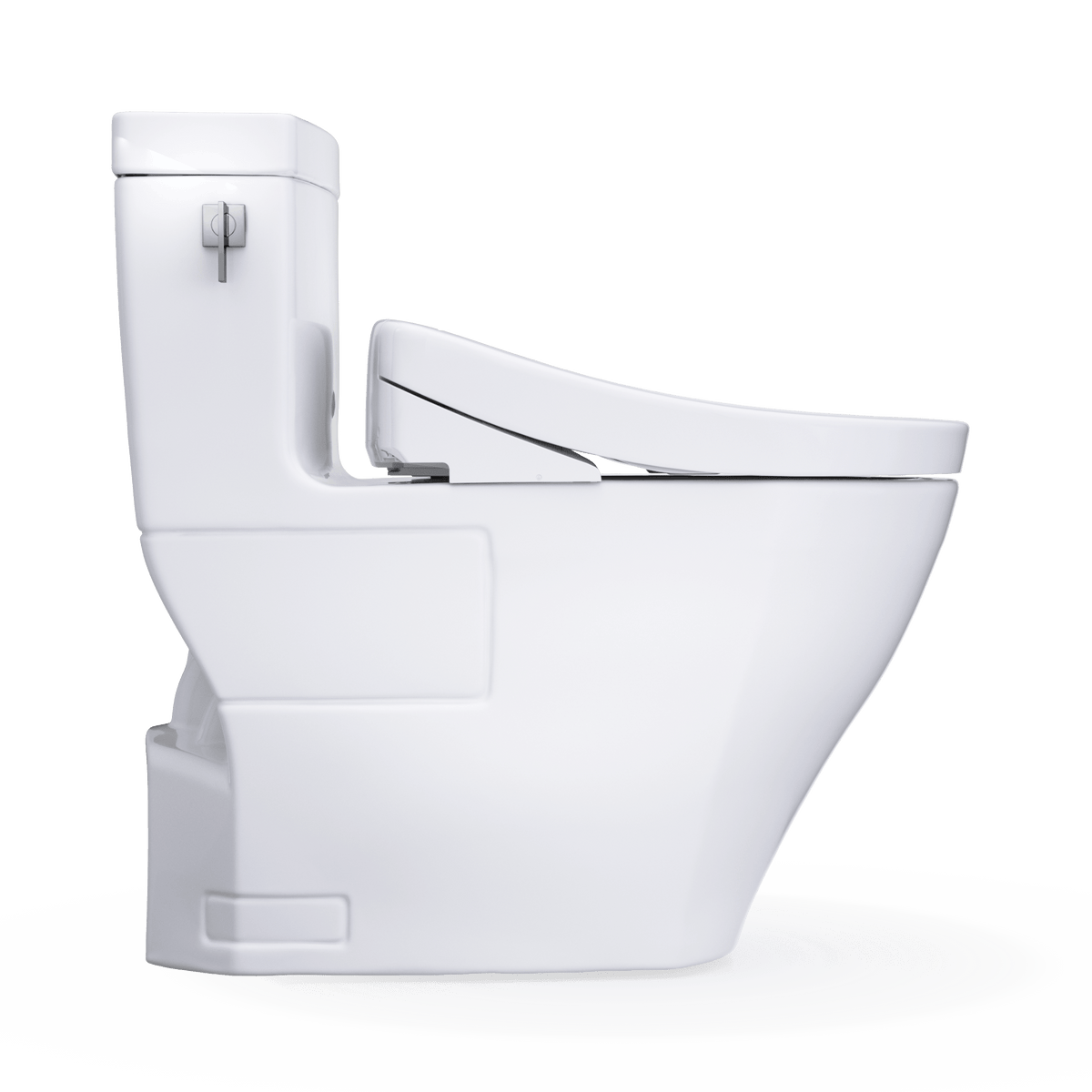 TOTO® Washlet+® Legato One-Piece Elongated 1.28 gpf Toilet and Washlet S5 Bidet Seat – Elongated – Cotton White –