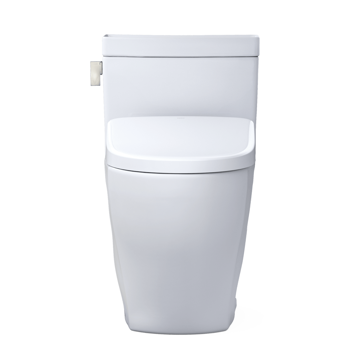TOTO® Washlet®+ Legato® One-Piece Elongated 1.28 gpf Toilet with Auto Flush S7 Contemporary Bidet Seat – Elongated – Cotton White –