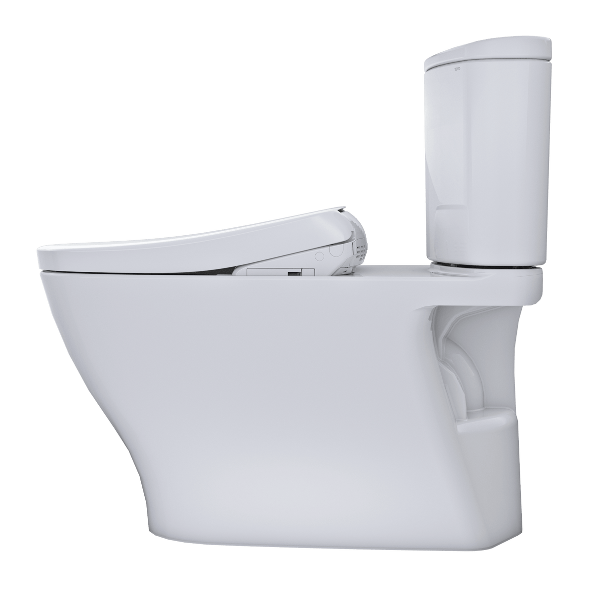 TOTO® Washlet®+ Nexus® 1G® Two-Piece Elongated 1.0 gpf Toilet with Auto Flush S7 Contemporary Bidet Seat – Elongated – Cotton White –