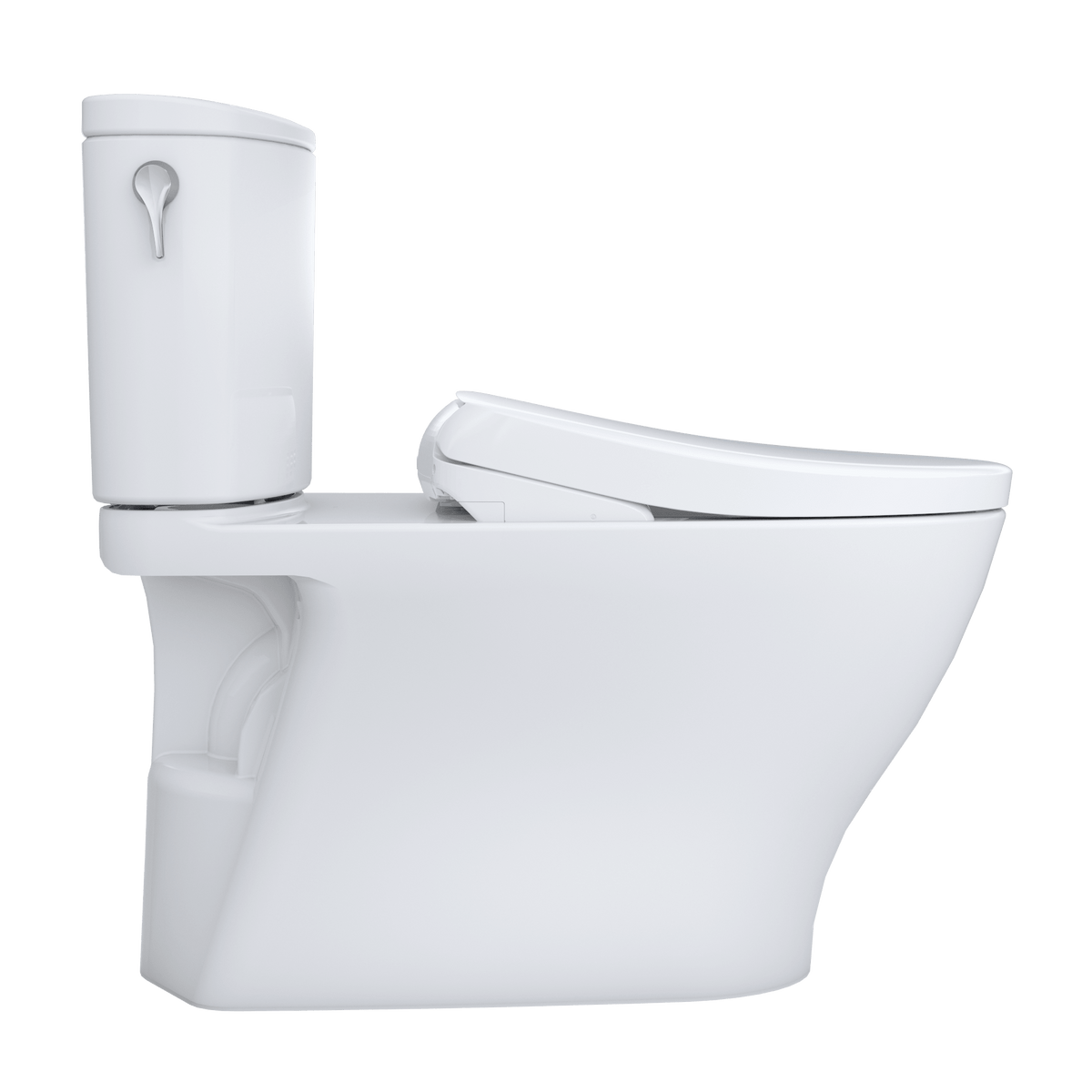 TOTO® Washlet®+ Nexus® 1G® Two-Piece Elongated 1.0 gpf Toilet with Auto Flush S7A Contemporary Bidet Seat – Elongated – Cotton White –
