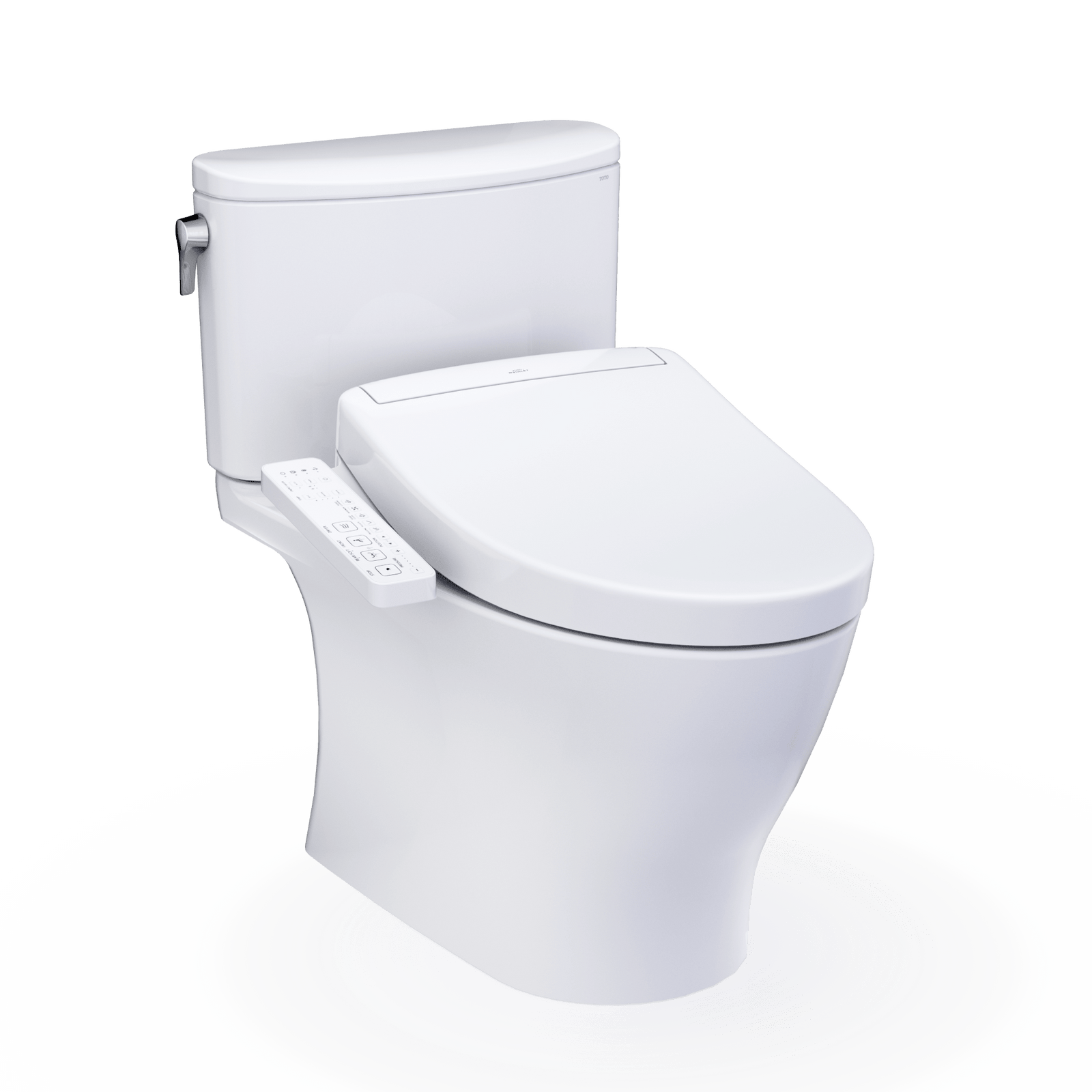 TOTO® Washlet®+ Nexus® 1G® Two-Piece Elongated 1.0 gpf Toilet with S2 Bidet Seat – Elongated – Cotton White –