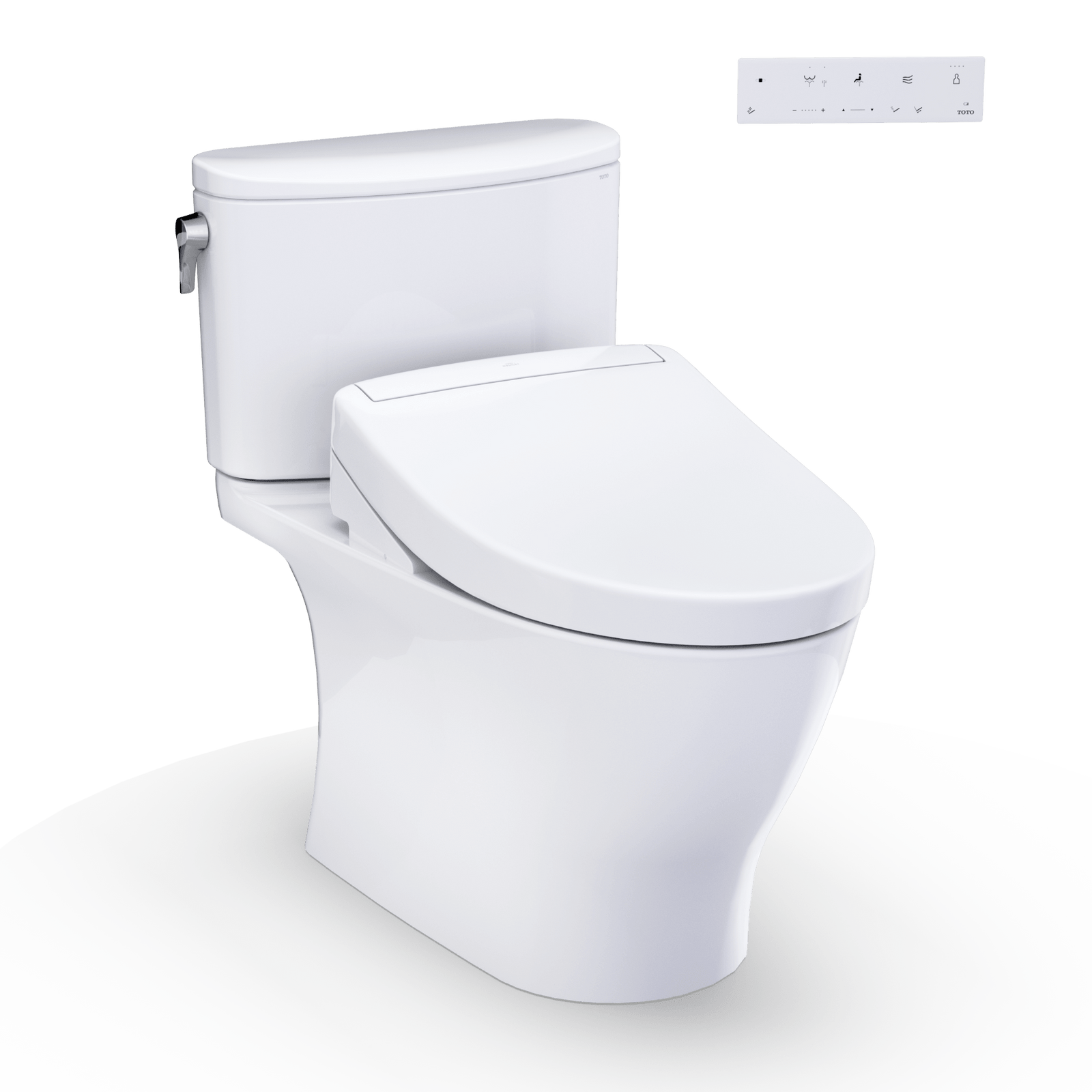 TOTO® Washlet®+ Nexus® 1G® Two-Piece Elongated 1.0 gpf Toilet with S5 Bidet Seat – Elongated – Cotton White –