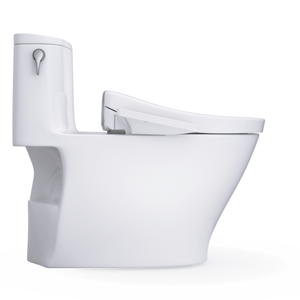 TOTO® Washlet®+ Nexus® One-Piece Elongated 1.28 gpf Toilet and Washlet S2 Bidet Seat – Elongated – Cotton White –