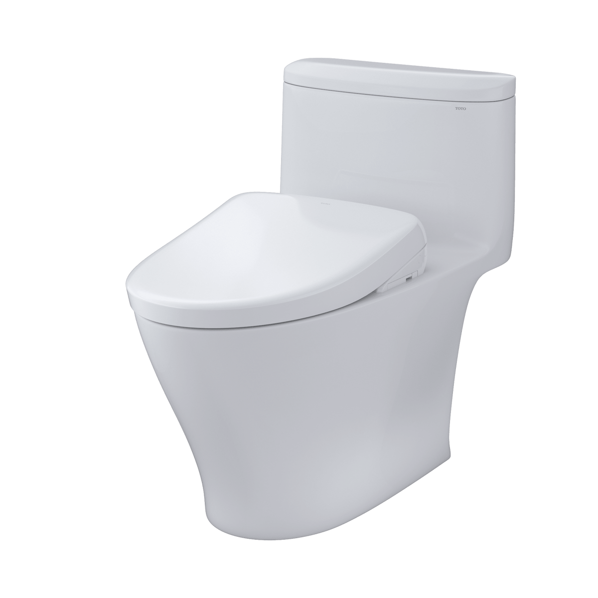 TOTO® Washlet®+ Nexus® One-Piece Elongated 1.28 gpf Toilet with S7 Contemporary Bidet Seat – Elongated – Cotton White –