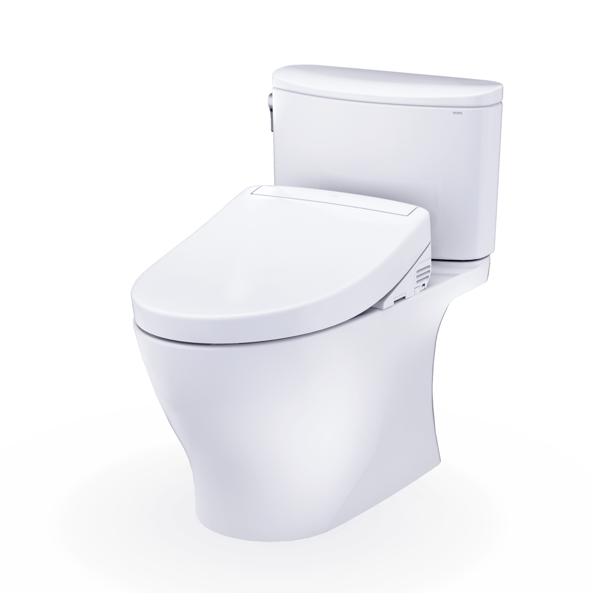 TOTO® Washlet®+ Nexus® Two-Piece Elongated 1.28 gpf Toilet with S5 Bidet Seat – Elongated – Cotton White –