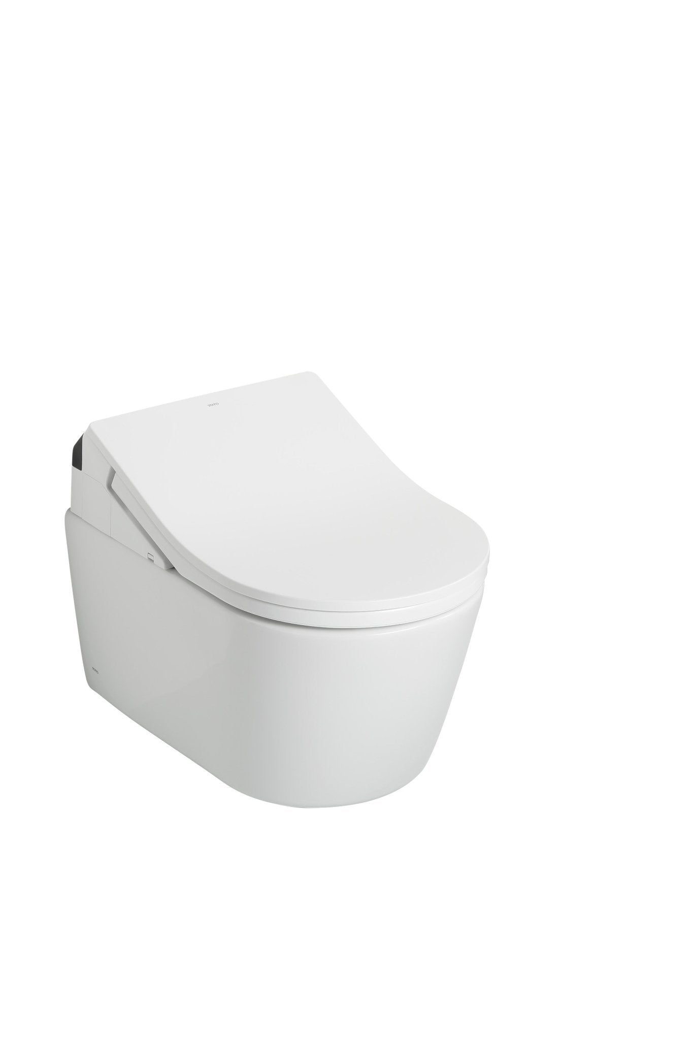 TOTO® Washlet®+ RP Wall-Hung D-Shape Toilet with RX Bidet Seat and Duofit® In-Wall 1.28 and 0.9 gpf Auto Dual-Flush Tank System – Elongated – Matte Silver –
