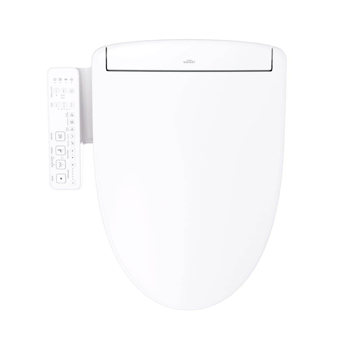 TOTO® Washlet® S2 Electronic Bidet Toilet Seat with Instantaneous Water Heating – Elongated – Cotton White –