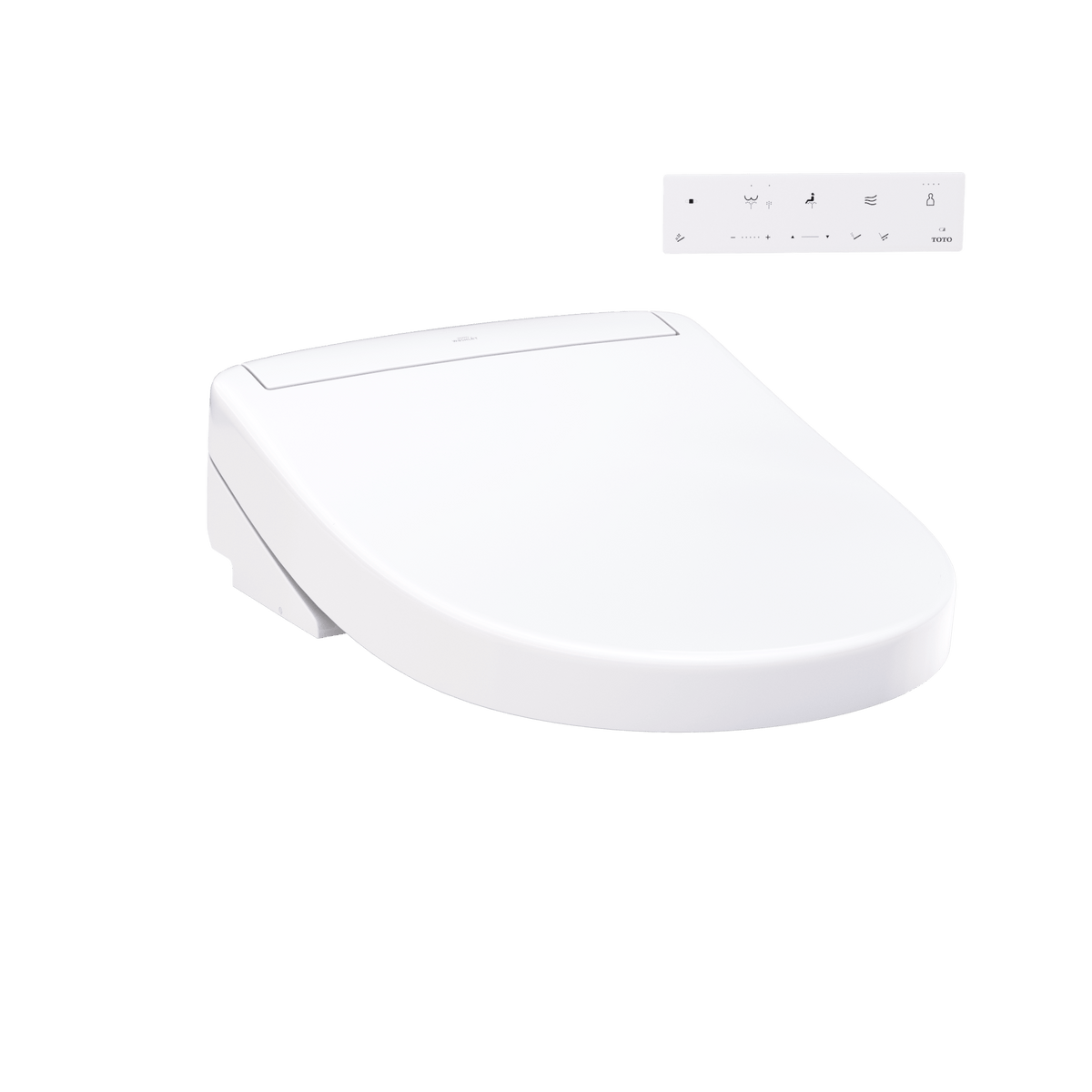 TOTO® Washlet® S5 Electronic Bidet Toilet Seat with Instantaneous Water Heating – Round – Cotton White –