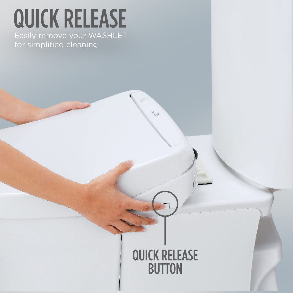 TOTO® Washlet® S5 Electronic Bidet Toilet Seat with Instantaneous Water Heating – Round – Cotton White –