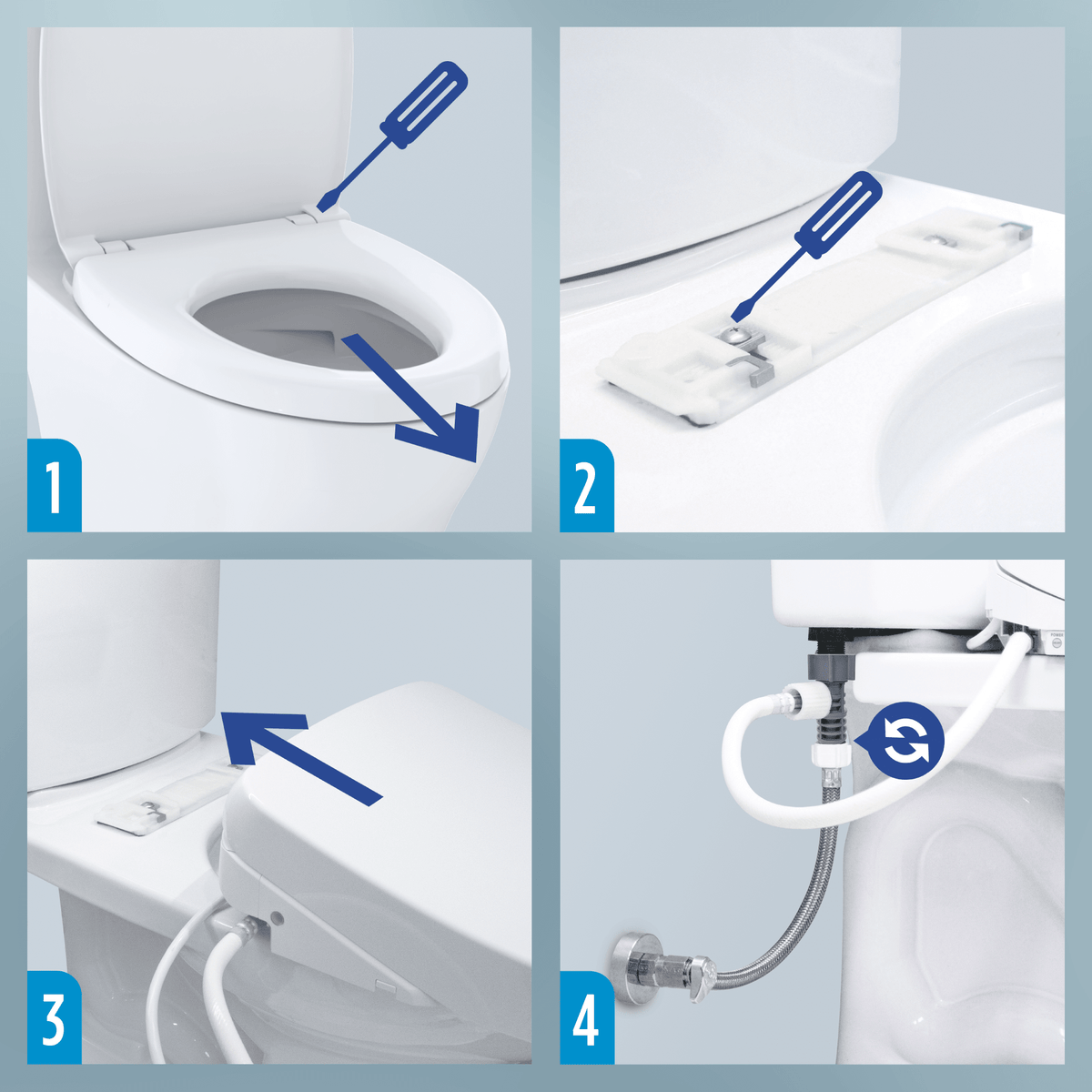 TOTO® Washlet® S7 Electronic Bidet Toilet Seat with Ewater+® Bowl and Wand Cleaning – Round – Contemporary – Cotton White