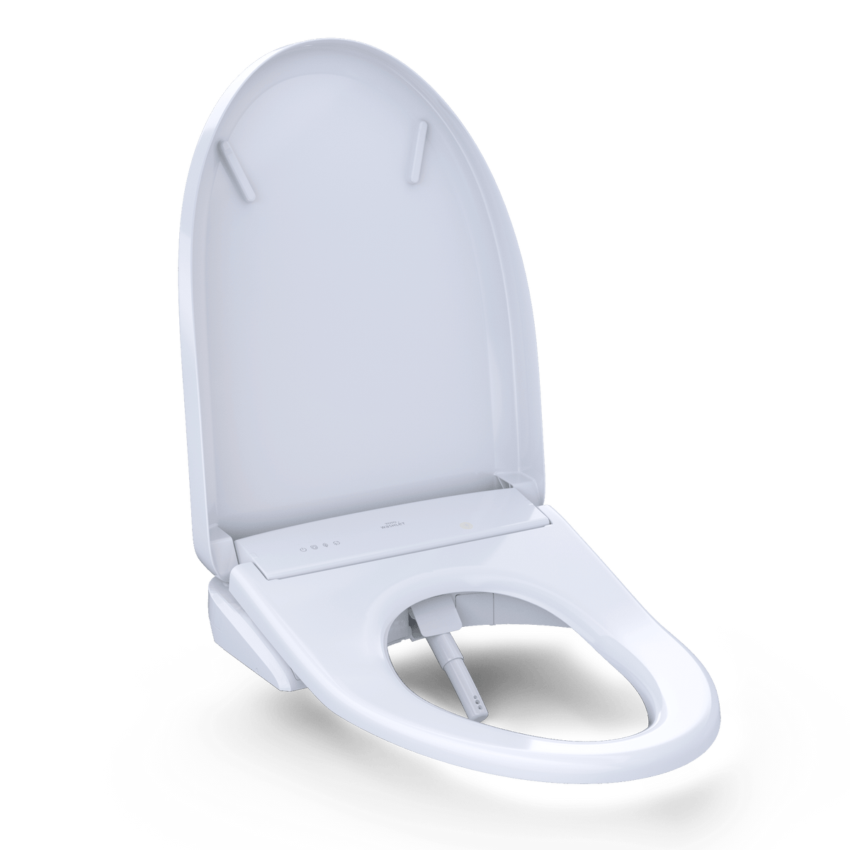 TOTO® Washlet® S7A Electronic Bidet Toilet Seat with Ewater+® Bowl and Wand Cleaning – Round – Contemporary – Cotton White