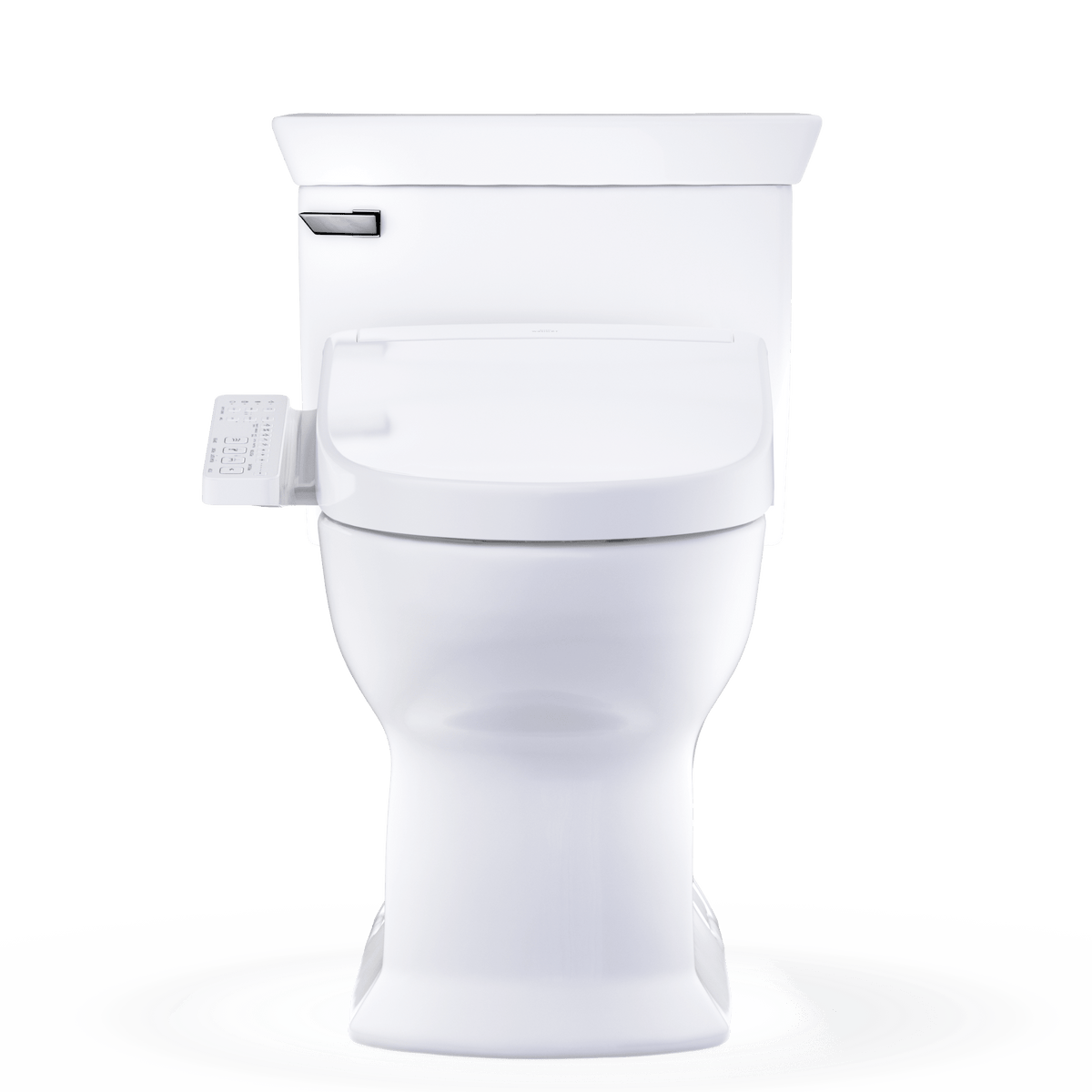 TOTO® Washlet®+ Soirée® Elongated 1.28 gpf Universal Height Toilet with S2 Bidet Seat – Elongated – Cotton White –