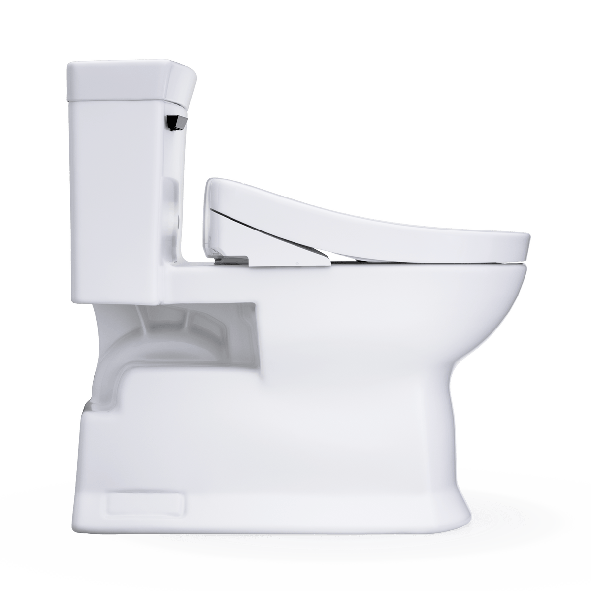 TOTO® Washlet®+ Soirée® Elongated 1.28 gpf Universal Height Toilet with S5 Bidet Seat – Elongated – Cotton White –