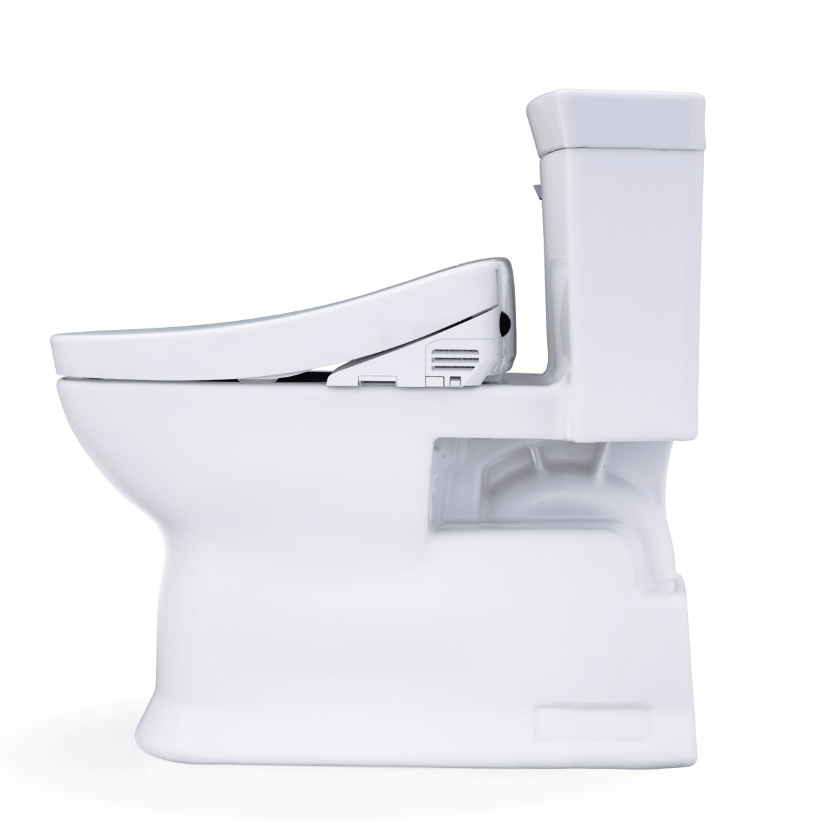 TOTO® Washlet®+ Soirée® Elongated 1.28 gpf Universal Height Toilet with S5 Bidet Seat – Elongated – Cotton White –