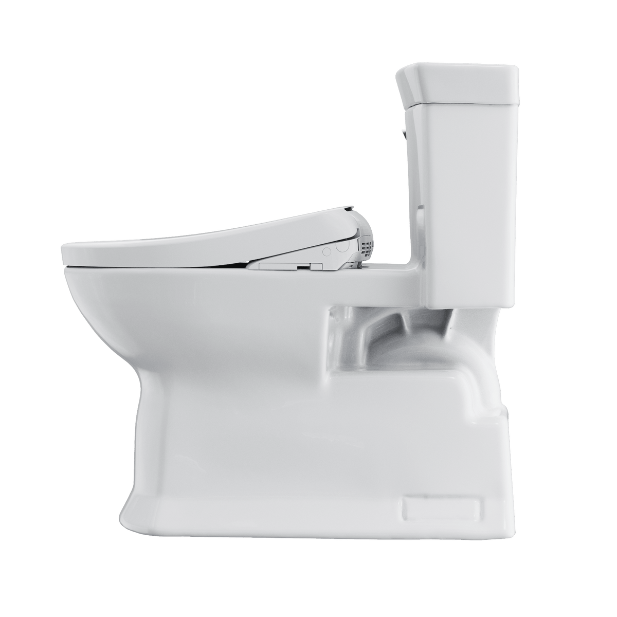 TOTO® Washlet®+ Soirée® Elongated 1.28 gpf Universal Height Toilet with S7 Bidet Seat – Elongated – Cotton White –
