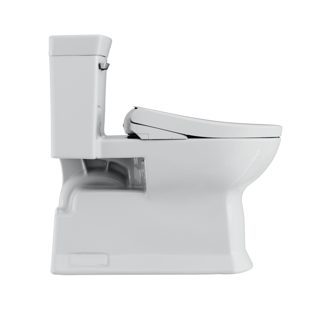 TOTO® Washlet®+ Soirée® Elongated 1.28 gpf Universal Height Toilet with S7A Bidet Seat – Elongated – Cotton White –