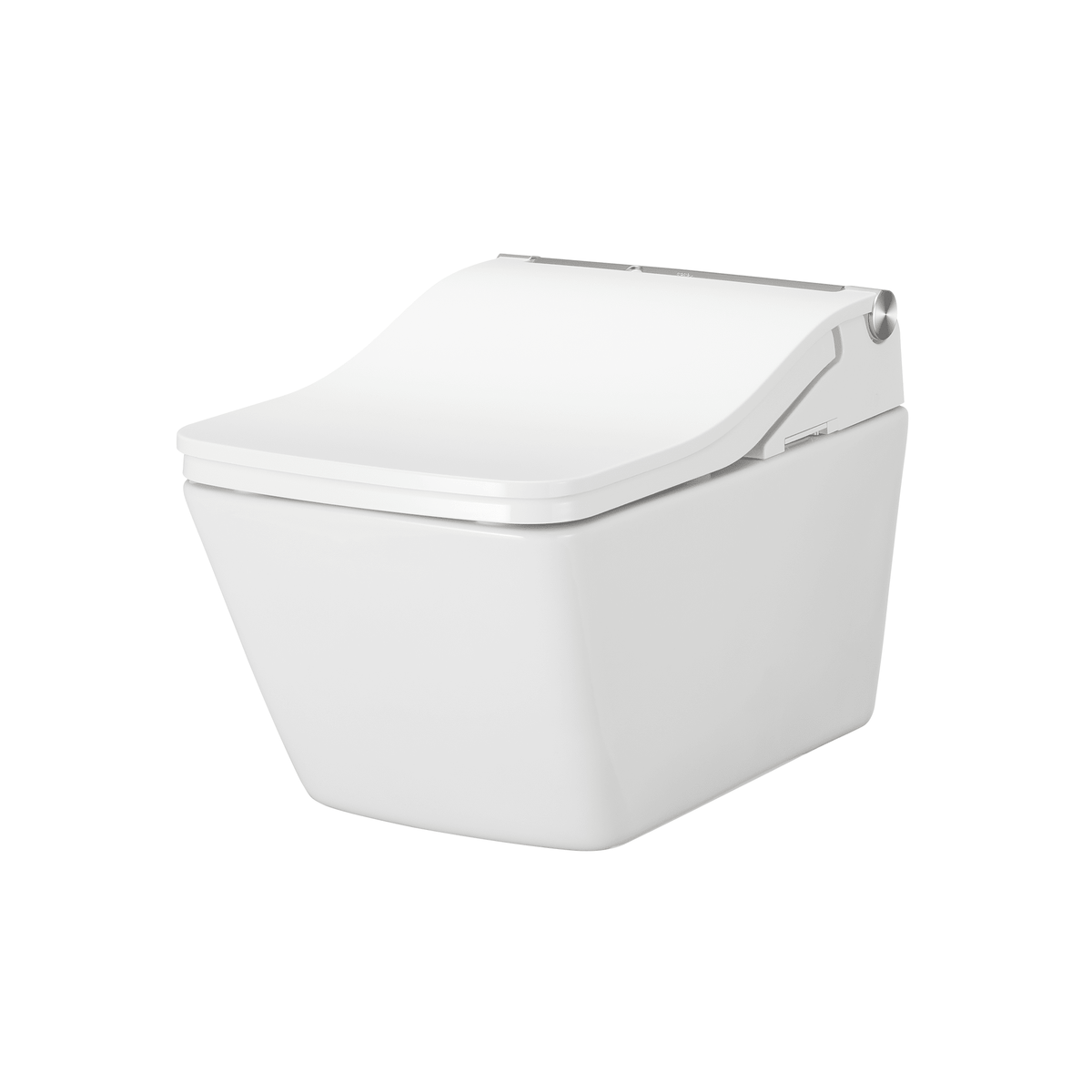 TOTO® WASHLET®+ SP Wall-Hung Square-Shape Toilet with SW Bidet Seat and DuoFit® In-Wall 1.28 and 0.9 GPF Auto Dual-Flush Tank System – Square – Cotton White –