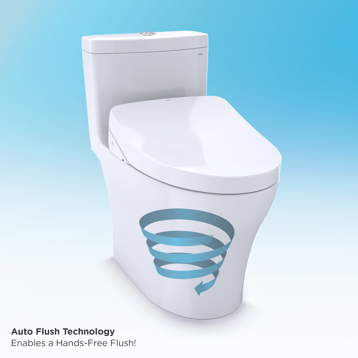 TOTO® Washlet®+ SP Wall-Hung Square-Shape Toilet with SX Bidet Seat and Duofit® In-Wall 1.28 and 0.9 gpf Auto Dual-Flush Tank System – Square – Matte Silver –