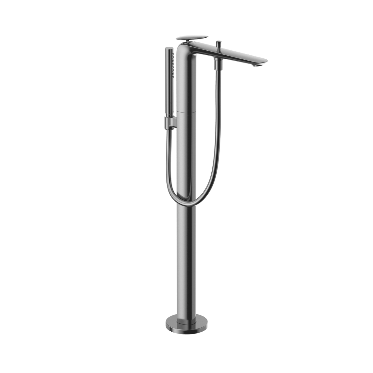 TOTO® ZA Single-Handle Free Standing Tub Filler with Handshower – Polished Chrome – –