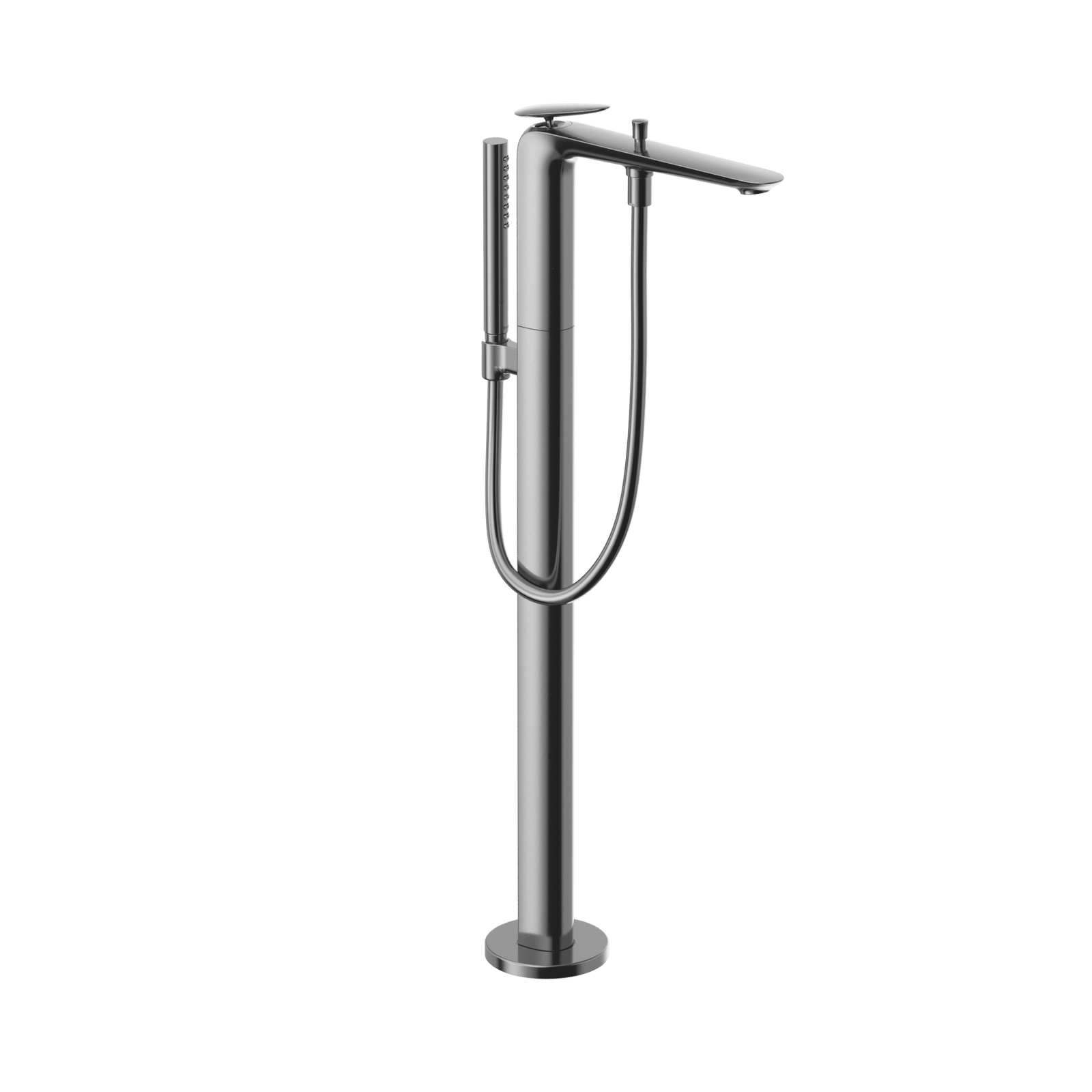 TOTO® ZA Single-Handle Free Standing Tub Filler with Handshower – Polished Chrome – –
