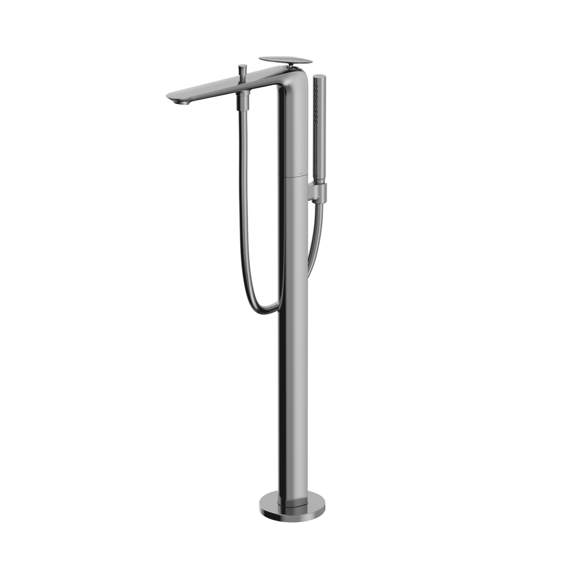TOTO® ZA Single-Handle Free Standing Tub Filler with Handshower – Polished Chrome – –