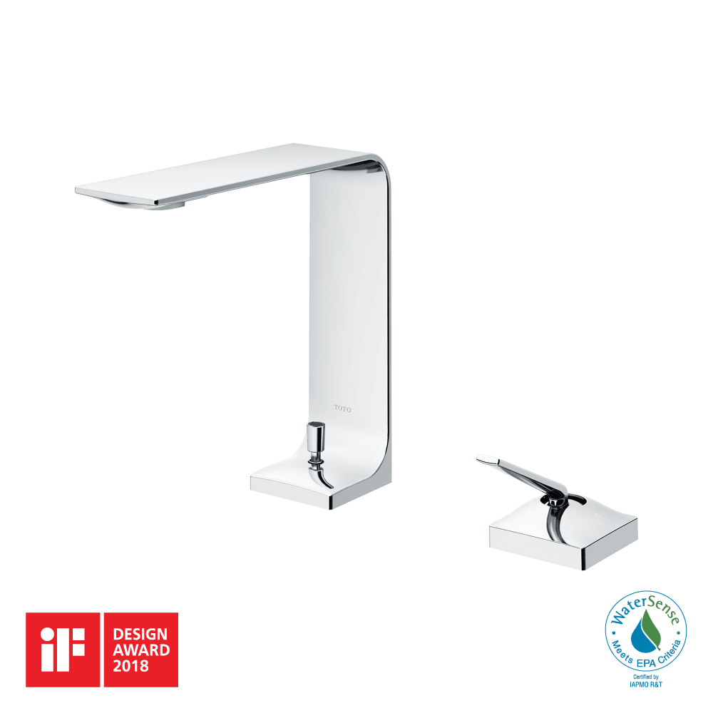 TOTO® ZL 1.2 gpm Single Handle Semi-Vessel Bathroom Sink Faucet with Comfort Glide™ Technology – Polished Chrome – –