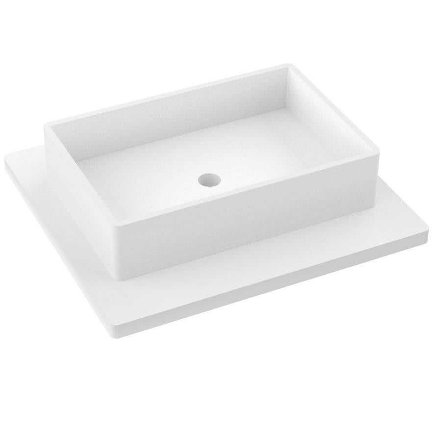 Vanderloc 25&quot; Silestone® Quartz Vanity Top Single Vigo Centered Sink – White Zeus – No Hole – Not Included