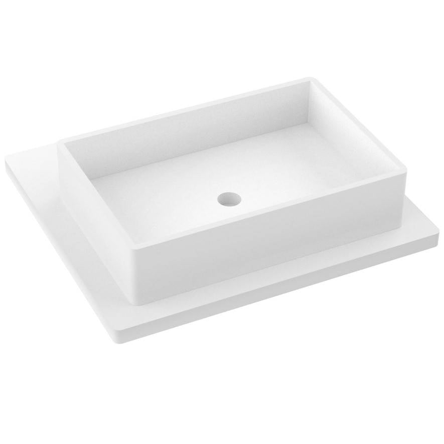 Vanderloc 25&quot; Silestone® Quartz Vanity Top Single Vigo Centered Sink – White Zeus – Widespread – Not Included