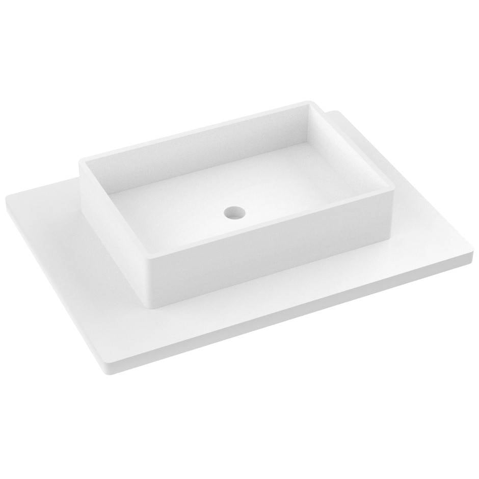 Vanderloc 31&quot; Silestone® Quartz Vanity Top Single Vigo Centered Sink – White Zeus – No Hole – Not Included
