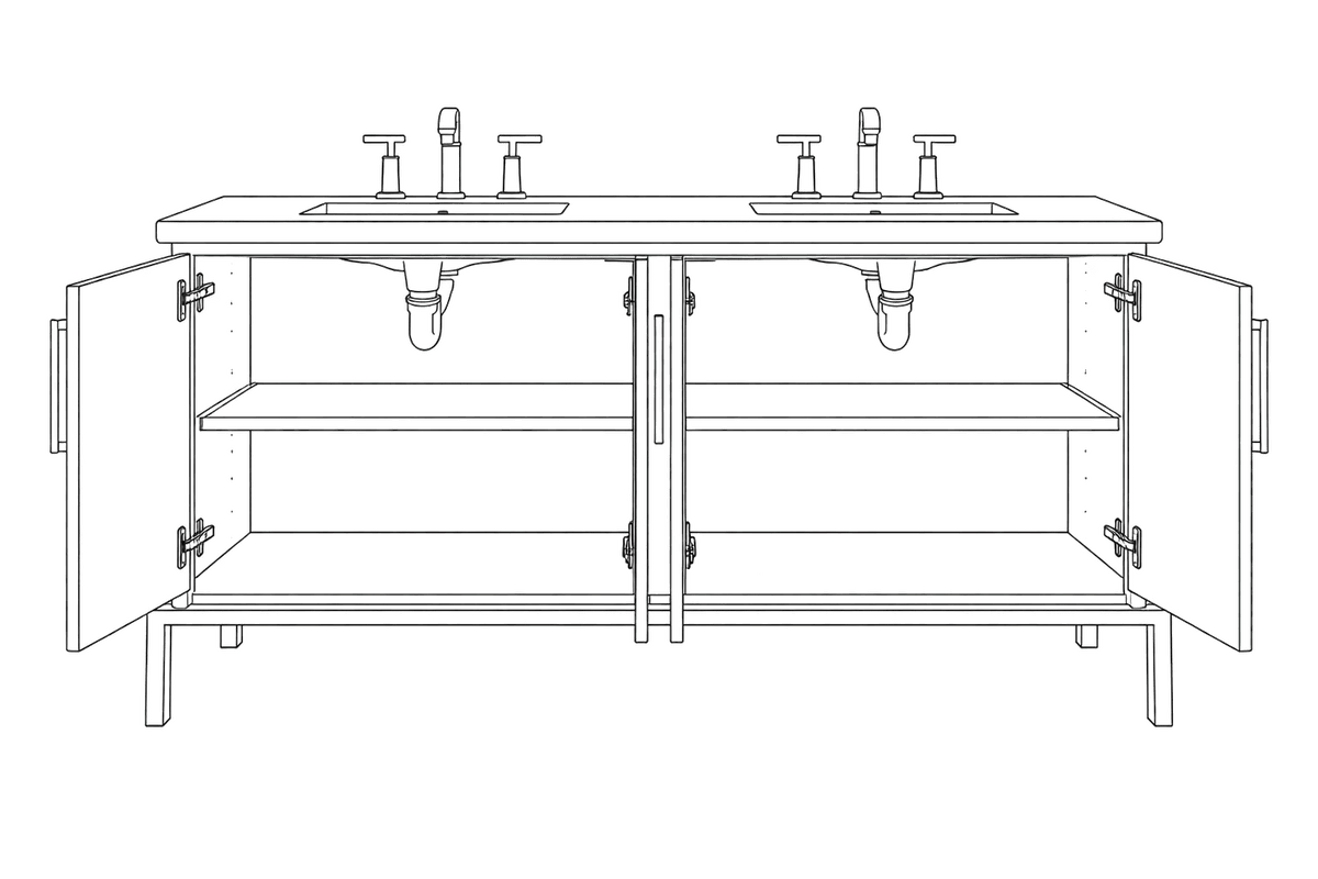 Vanderloc Adjustable Shelf – Double – –