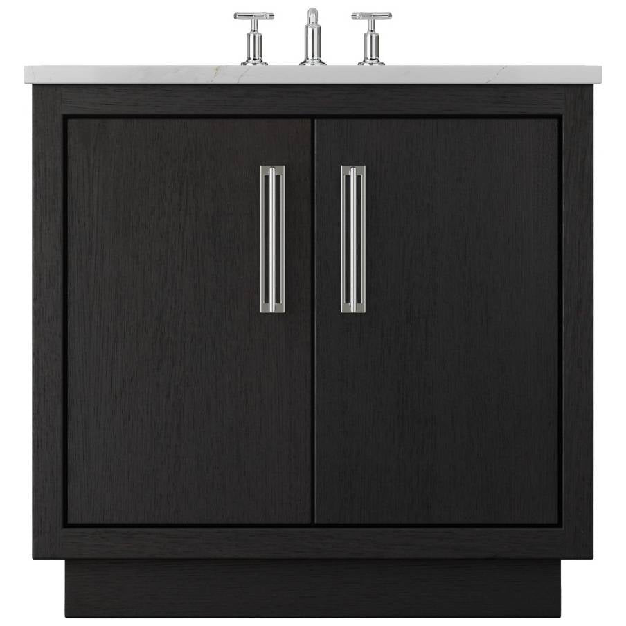 Vanderloc Avalon Single Bath Vanity - 30&quot; - Classic Black - Polished Chrome - AVS1 - 30.cb.ch