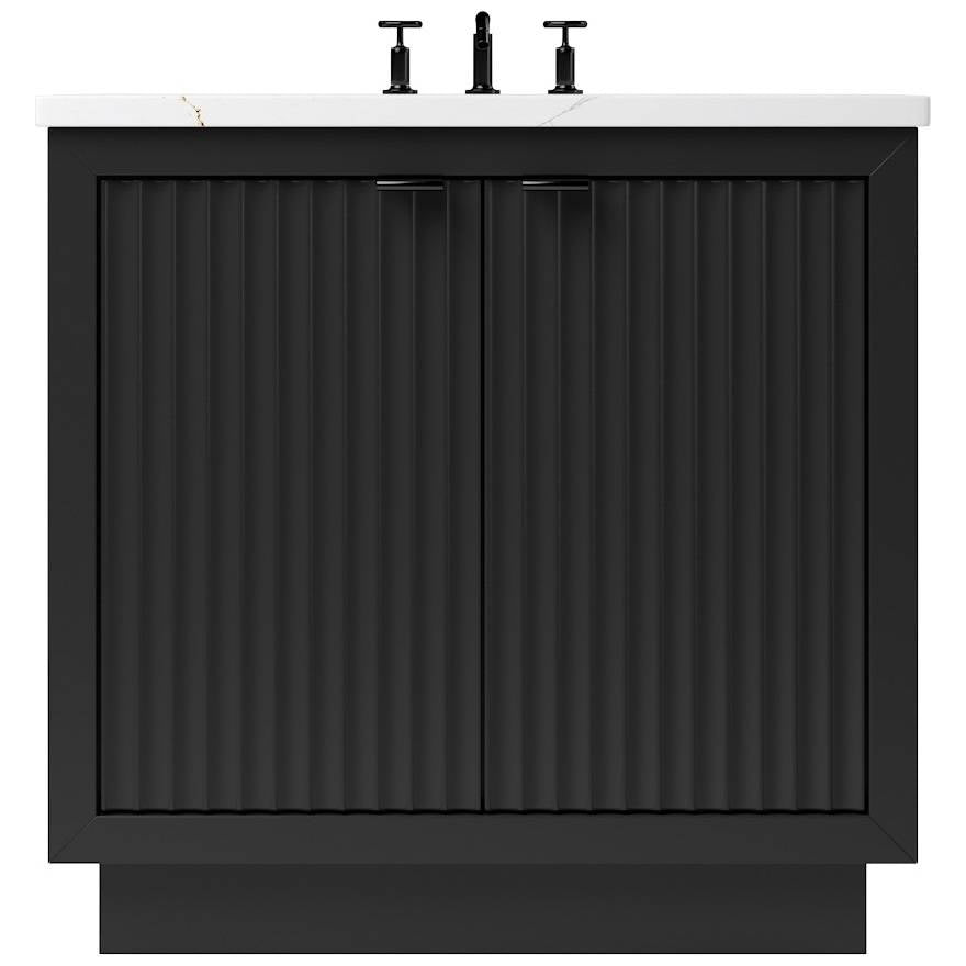 Vanderloc LeCrieú Single Bath Vanity - 30&quot; - Noir - Matte Black - LCS1 - 30.no.mb