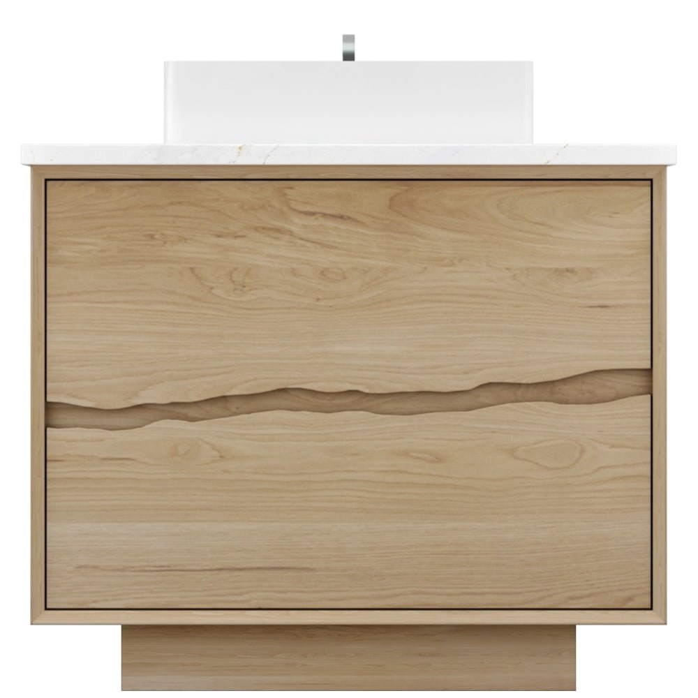 Vanderloc Ventura Two - Drawer Single Bath Vanity – 30&quot; – American White Oak – Vessel