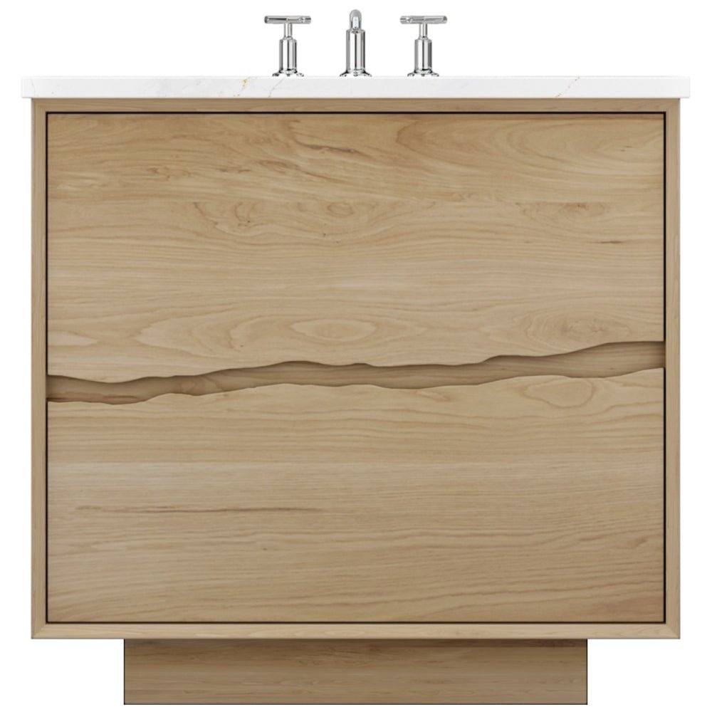 Vanderloc Ventura Two - Drawer Single Bath Vanity – 30&quot; – American White Oak – Undermount