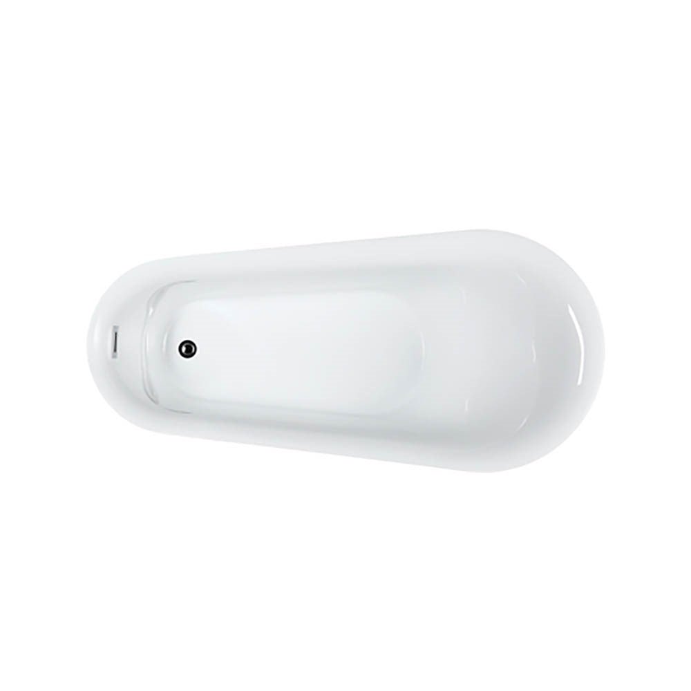 Arezzo 67 inch Freestanding Bathtub in Glossy White - Bellaterra Home - Mihodo